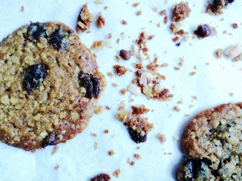 cookies uvetta e avena @Fraduefuochi