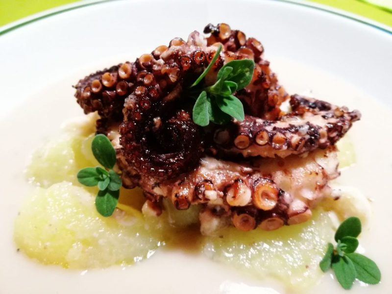 polpo su crema di cannellini ©Fraduefuochi
