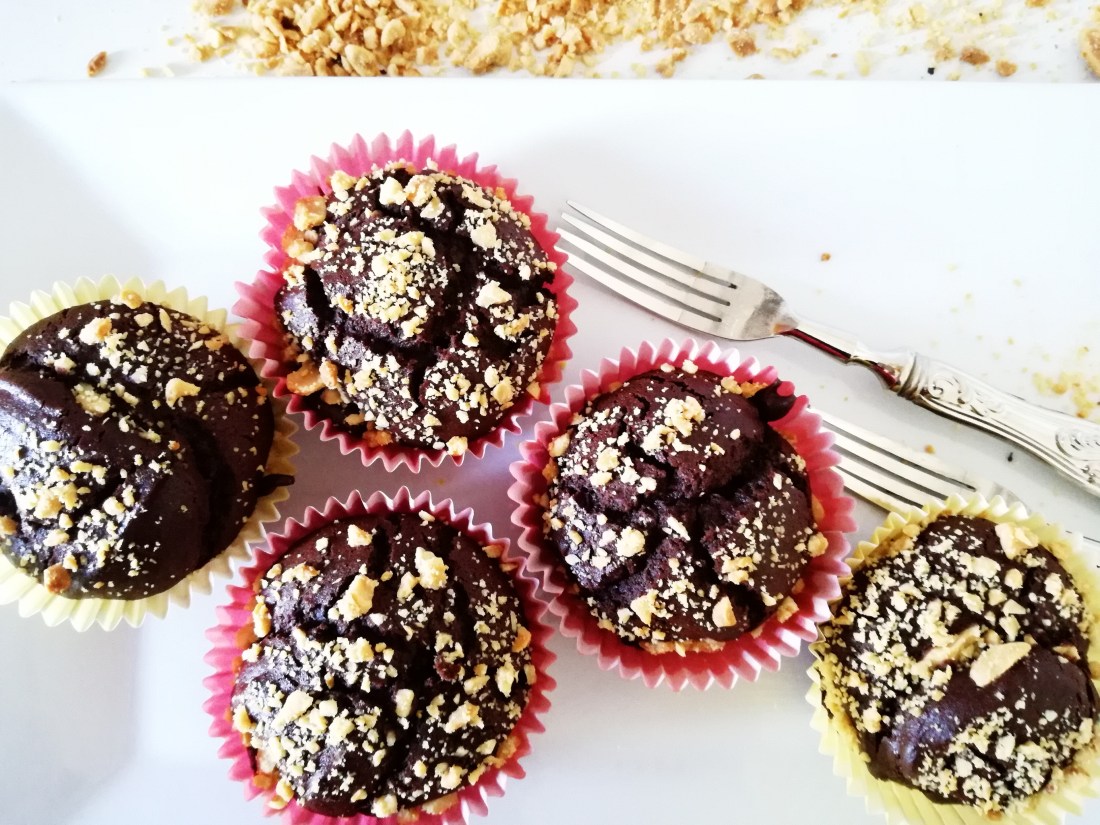 muffin al cioccolato e arachidi salate ©Fraduefuochi