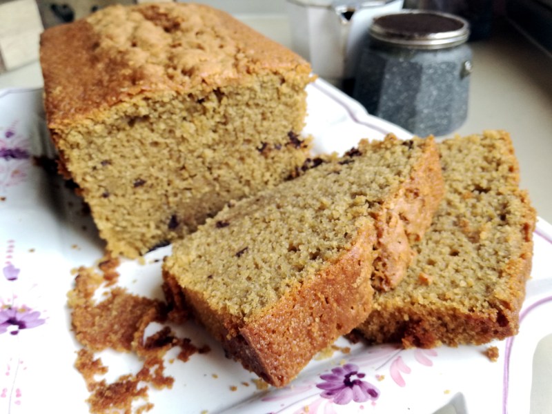 plumcake caffè e cioccolato