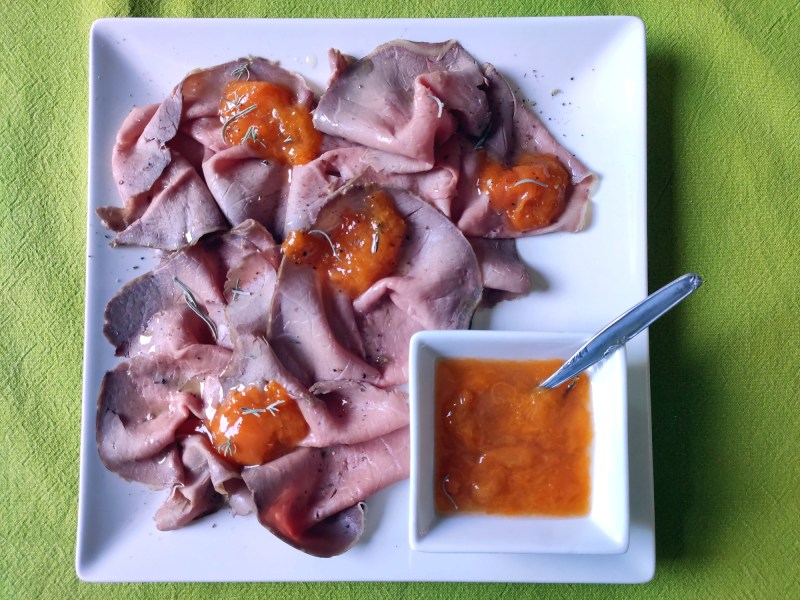 roast beef alle albicocche